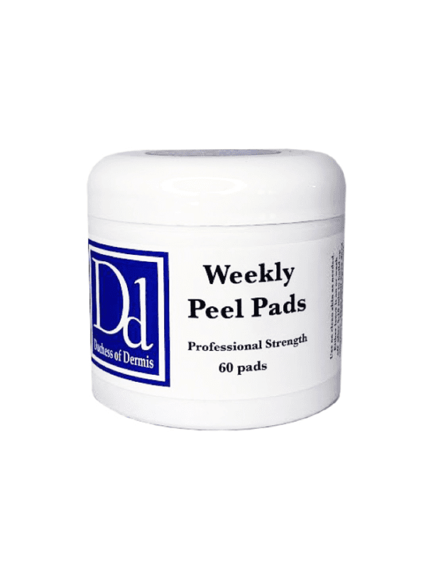 A can of weekly peel pads